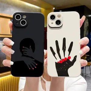 Couple Holding Hands And Hugging iPhone 11-17 Pro/Pro Max/Plus Cases - Shockproof & Anti-Scratch Protection - Matching Couple/Best Friend Gift Set