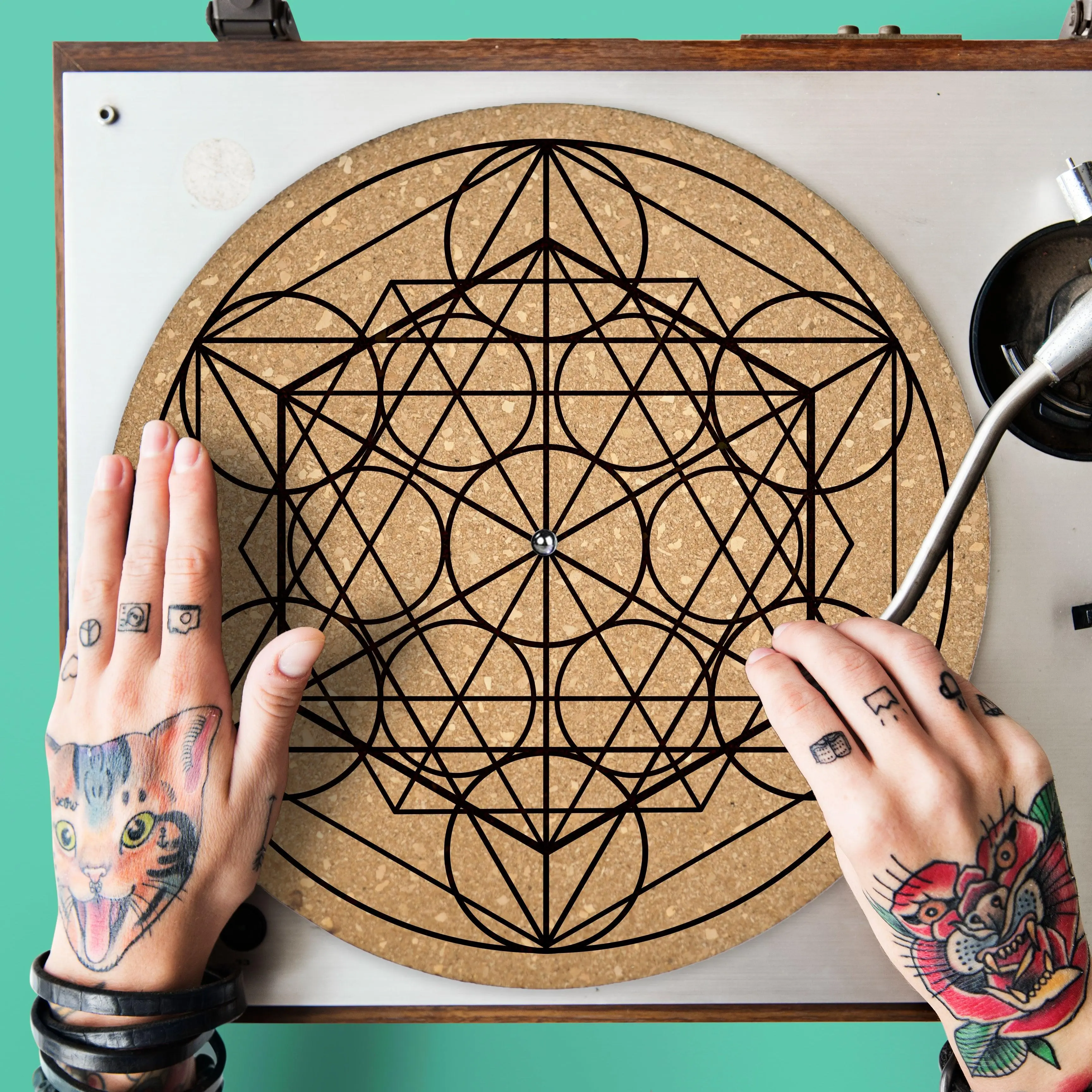 Life Turntable Slipmat - Audiophile-Grade Cork | Quetzal Studio