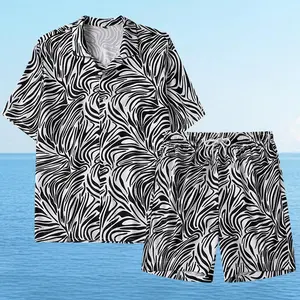 Zebra-Print Vacation Two-Piece Sets, Bold Silhouette Perfect For Beach Days And Errands, Blending Wild Vibes And All-Day Comfort