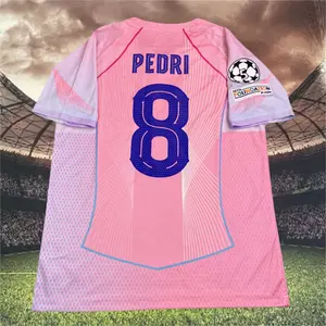 2025 2026 Barce Pedri #8 Pink short sleeve Soccer Jersey