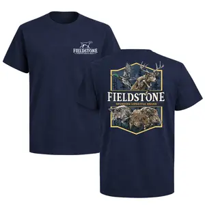 Fieldstone Hunting Wildlife Shirt, Deer Duck Boar Graphic Tee, Gift for Hunters