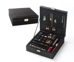 Perssia LuxeVault Lockable Jewelry Box - Home Organizer with Removable Tray for Secure, Timeless Storage of Treasured Pieces