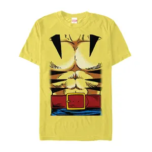 Men's Marvel Halloween X-Men Wolverine Costume T-Shirt