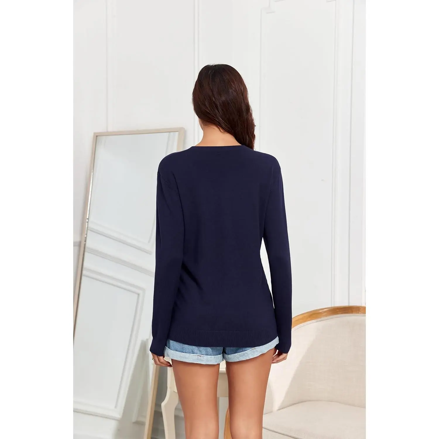 TASAMO Women's Lightweight Button Down Cardigan Sweaters Long Sleeve Classic V Neck Knit Soft Shrugs with Pocket for Spring Fall TASAMO Women's Lightweight Button Down Cardigan Sweaters Long Sleeve Classic V Neck Knit Soft Shrugs with Pocket for Spring Fall