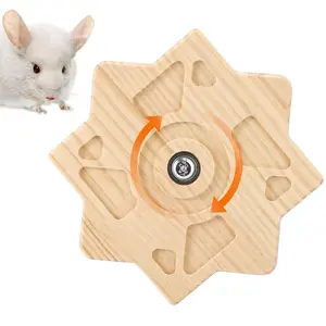 Rotating Chinchilla  Interactive Hanging Cage Accessory For Small Rodent Hamster Gerbil Rat Rabbit Guinea Pig Pets(eight-pointed Star Style)