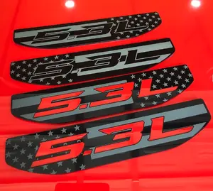 2020-2026 GMC 1500 5.3 Fender Emblems Insert (Standard Matte Black)