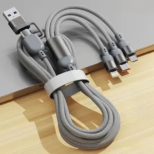 240w Braided USB Type C Fast Charging Cable, USB PD Quick Charge Line, Type-C to USB Charger for iPhone Samsung Xiaomi Phones