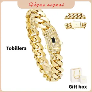 New Anti-Rust 8mm Cuban Link Anklet 14K Gold-Plated Waterproof Fade-Proof Hypoallergenic Foot Bracelet 8.5 9.5 10.5 inch Timeless Shine Jewelry Gift for Men Women