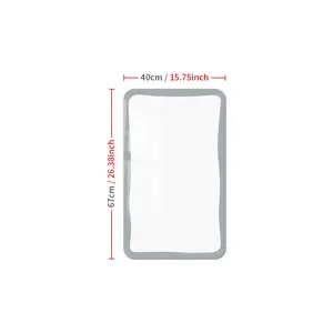 Square Magnetic Whiteboard Wall Sticker, Self-Adhesive Erasable Reusable, Indoor Wall Decal, Creative Learning & Play, Write-On Surface