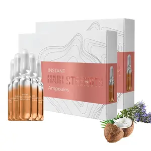 Vellura Instant Hair Strength Ampoules - 2 Boxes of 14 Pieces for Damaged & Dry Hair Care with Natural Plant Extracts for  Use Daily