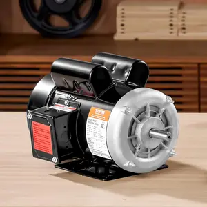 Father's Day Gift VEVOR 1.5HP Electric Motor 3450 RPM, AC 115V/230V, 56 Frame, Air Compressor Motor Single Phase, 5/8" Keyed Shaft, CW/CCW Rotation for Agricultural Machinery and General Equipment