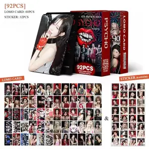 92 Kpop Album Set Psyh, Includes 32 Stickers & 60 Lomo Cards, High-Quality Dual-Sided Print, Perfect Gift for Stray Fans