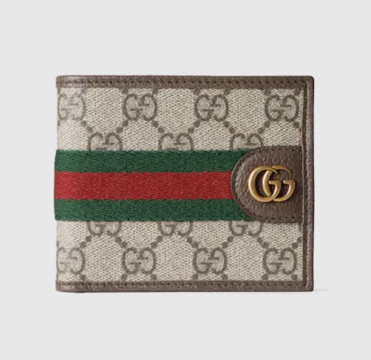 Pre-owned GUCCI canvas Clutches & Wristlets Ophidia bi fold wallet 4000022757124