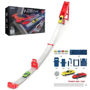 Random Color Racing Car Track Toy, Multiplayer Racing Car Track Toy with Multiple Cars, Parent-child Interactive Game, Party Game, Indoor Toy