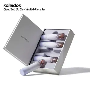Kaleidos Cloud Lab Lip Clay Vault 4-Piece Velvety Matte Lipsticks | Lightweight, Long-Lasting, Rich & Buildable Color, Suitable for All Occasions, Girls & Women Makeup Accessories, Cosmetic Gift, Rave Makeup, Festival Makeup