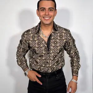 Men's Casual Fashion Long-Sleeve Maza T-Shirt