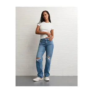 AE Stretch Curvy Ripped Straight Jean