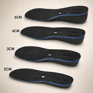 2-5cm Height Increase Insoles Magnet Templates Insole For Feet Arch Support Heighten Orthopedic Shoes Sole Pad