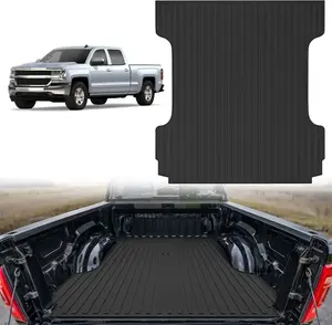 Nilight Truck Bed Mat 5.7FT for 14-18 Chevrolet GMC 1500 & 25-19 2500 3500 HD Crew Cab, Heavy-Duty Rubber Cargo Bed Liner Mat for 2014-2019 Chevy Silverado GMC Sierra Crew Cab, All Weather Protection Floor  dealsforyoudays