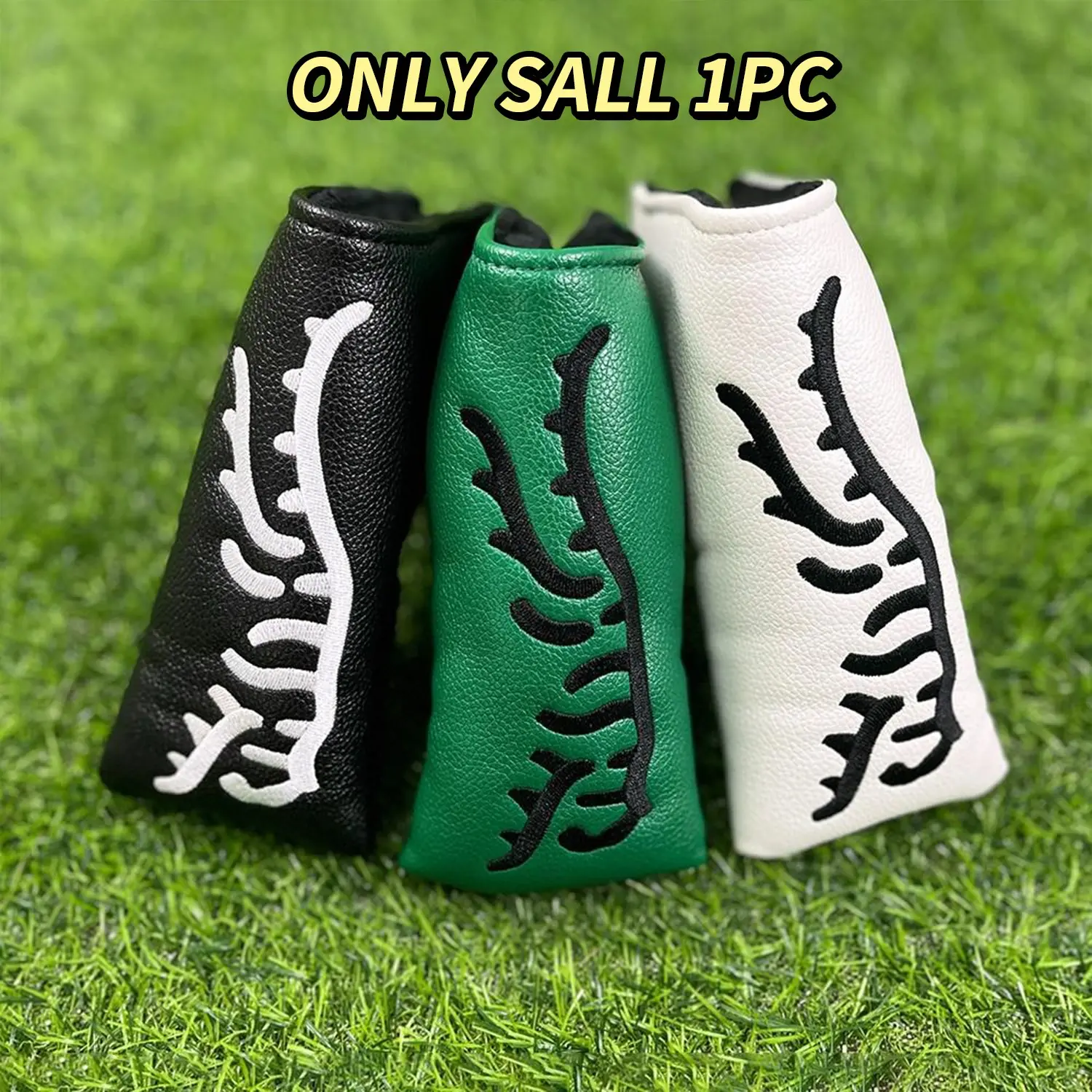L-Shaped Pro Golf Putter Head Cover with Classic Tiger Embroidery, Essential Golf Accessories, Golf Equipment, Golf Gift Accessory, Ideal Gift for Family and Friends