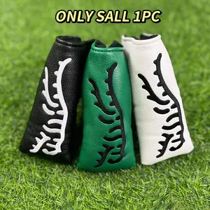 Golf Club Covers with Magnetic Attraction, Waterproof PU Putter Cover, Durable Protective Cap for Optimal Club Care, Golf Accessory