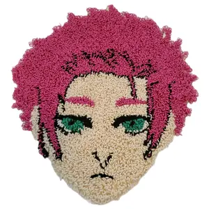 Sae Itochi Punch Needle Coaster - Handmade Coaster with Unique Design, 7"x8" Size, Irregular Shape for Enhanced Kitchen Decor - Tableware