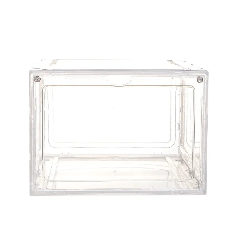 Transparent Plastic Shoe Box Organizer, Durable Storage Solution for Shoes & Footwear, Ideal for Home Organization