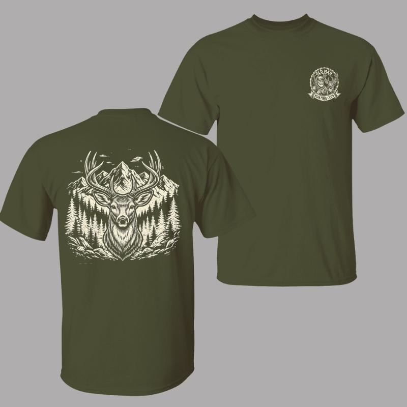 Old Man Hunting Club Shirt, Retro Deer Hunter T-Shirt, Funny Hunting Tee, Hunting Season Outfit, Gift For Dad Hunter
