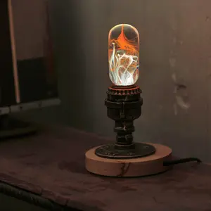 EP Light Metal Wooden Table Lamp Home Decor vintage style wooden table lamp for livingroom bedroom Nights Lamp for Bedroom Home Decorative