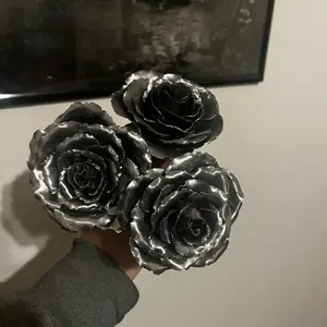 Welded metal roses- with stand or without