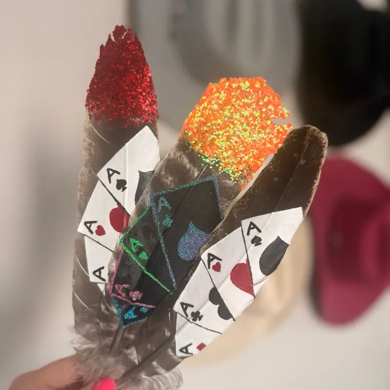 Vegas Cowboy Hat Feather for Western Rodeo Cowgirl Vegas Cowboy Hat Feather for Western Rodeo Cowgirl