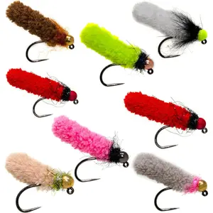 12/24 Pack All-Time Favorites Dry Fly and Nymph Lure Assortment for Trout Fly Fishing