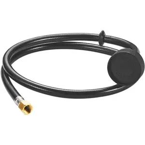 Black 1/4" Nut Shampoo Bowl Sink Hose with Sprayer, Salon Spray Head Attachment for Vacuum Breaker, Shampoo Bowl Hose for Salon Sinks