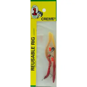 Creme 3.5" Trout Worm Midjit Crawler Rig Lure Bait - Live Color, 401-1, Ideal for Catching Trout, Durable Fishing Worm Bait new lures