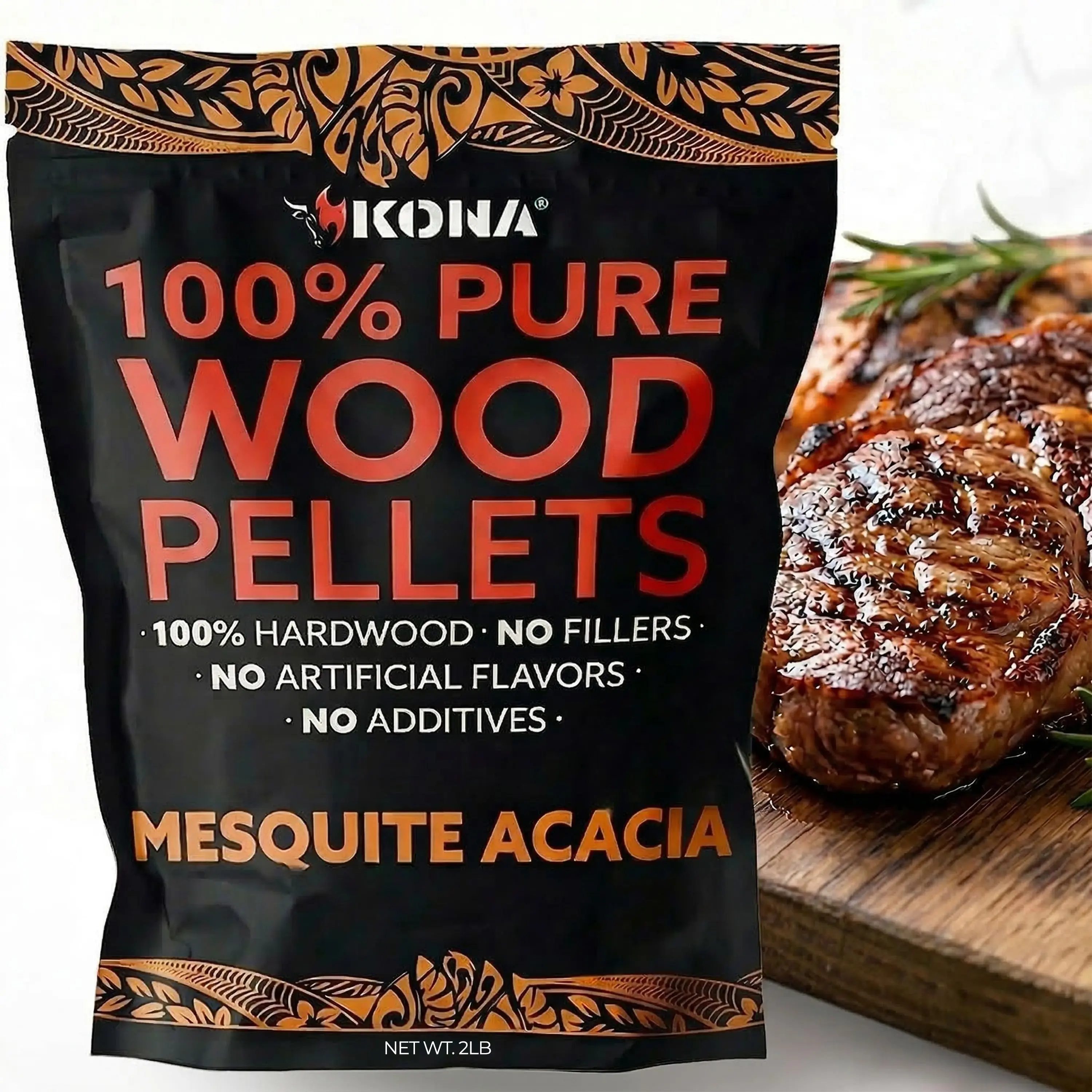 Kona Mesquite Blend Wood Smoker Pellets for Ninja Woodfire & Smokers