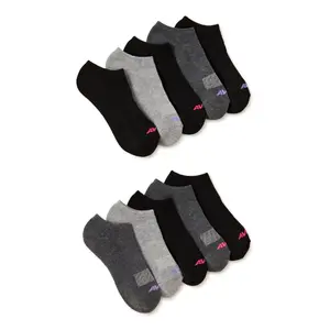 Avia Women's Performance Cushioned Low Cut Socks, 10-Pack