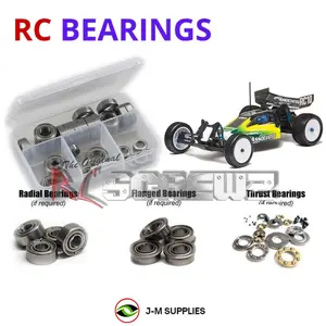 RCScrewZ Metal Shielded Bearing Kit ass006b for Team Associated RC10B4 / B4 / B4.1 / RTR 1/10 Electric 2WD Off-Road Buggy (#9034, #9038) | SET