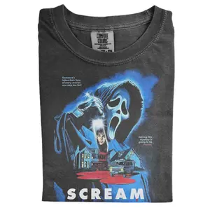 The Ghost Scream Comfort Color, Hallowen Meme Shirt, Gift For Men Women, Crew Neck, Menswear Top, Womenswear Top Underwear Streetwear