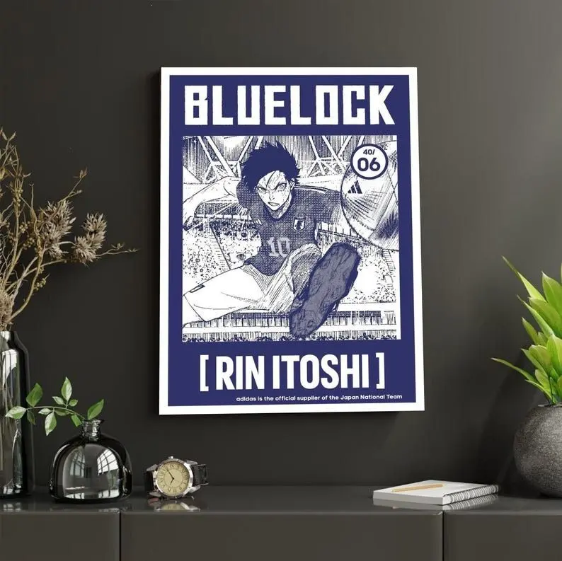 Blue Lock Anime Print Photo Poster N02 - Yoichi Isagi, Rin Itoshi, Seishiro Nagi - Artistic Paper Wall Decoration with Mount for Home, Room Decor