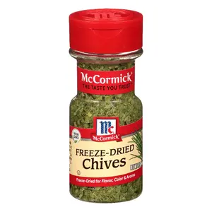 2x McCormick Freeze Dried Chives | Premium Cooking Seasoning Spice for Flavor | Fresh Herb Blend for Savory Dishes | 0.16oz
