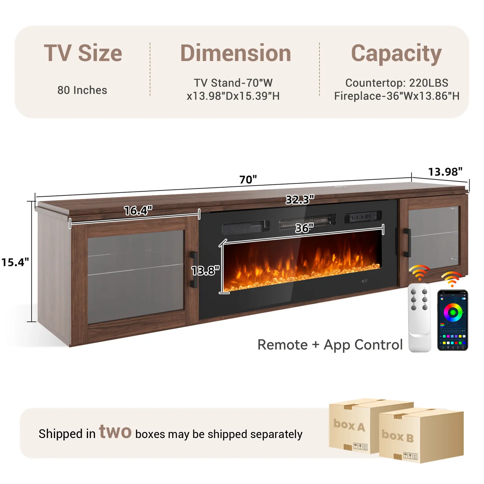 Brown&black/Wifi /70"