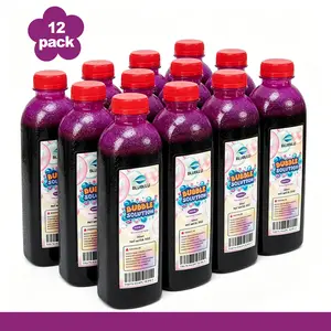 Family Pack, Party, Colorful Bubbles - Bubble Concentrated Solution, Bubble Refill Solution for Kids Bubble Machine, Giant Bubble Wand, Bubble Blower, Birthday Party Favors