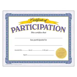 Certificate of Participation Classic Certificates