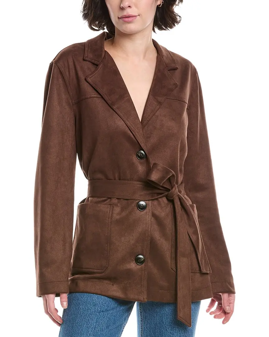 Lyra & Co Microsuede Coat