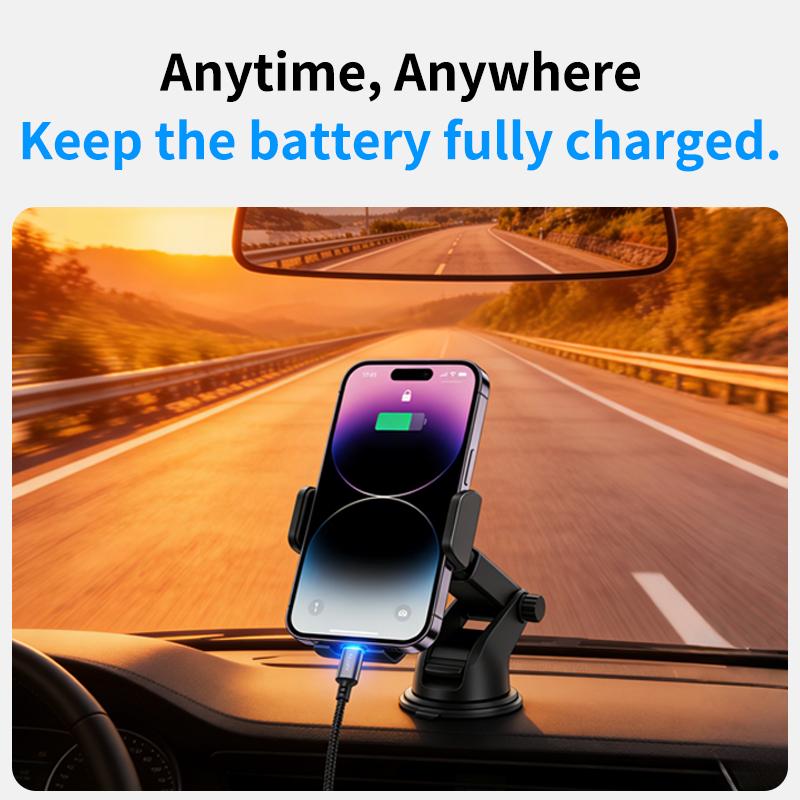 2-in-1 Car GPS Tracker & Fast Charger, Dual System Locator for IOS Find My & Google Find Hub, Anti-Theft Vehicle Finder with Quick Charge USB-C Port, No Subscription Neede
