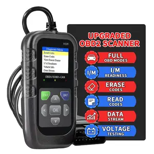 Advanced Universal Obd Ii Scanner, Automotive Scan Tool, Can Diagnostic Tool for Engine Fault Codes, Reads & Erases Codes in Post-1996 Vehicles