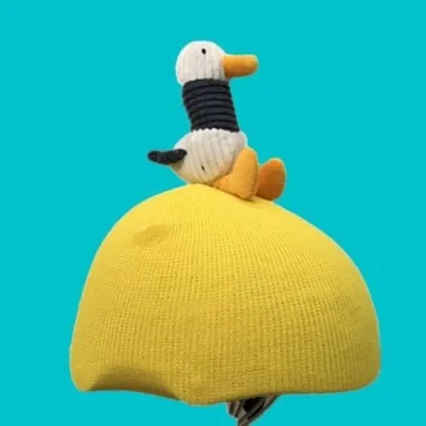 Cute Yellow Duck Ski Snowboarding Helmet Cover