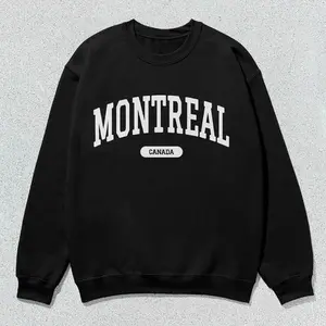 Montreal Sweatshirt Canada Collegiate Crewneck Sweater Unisex