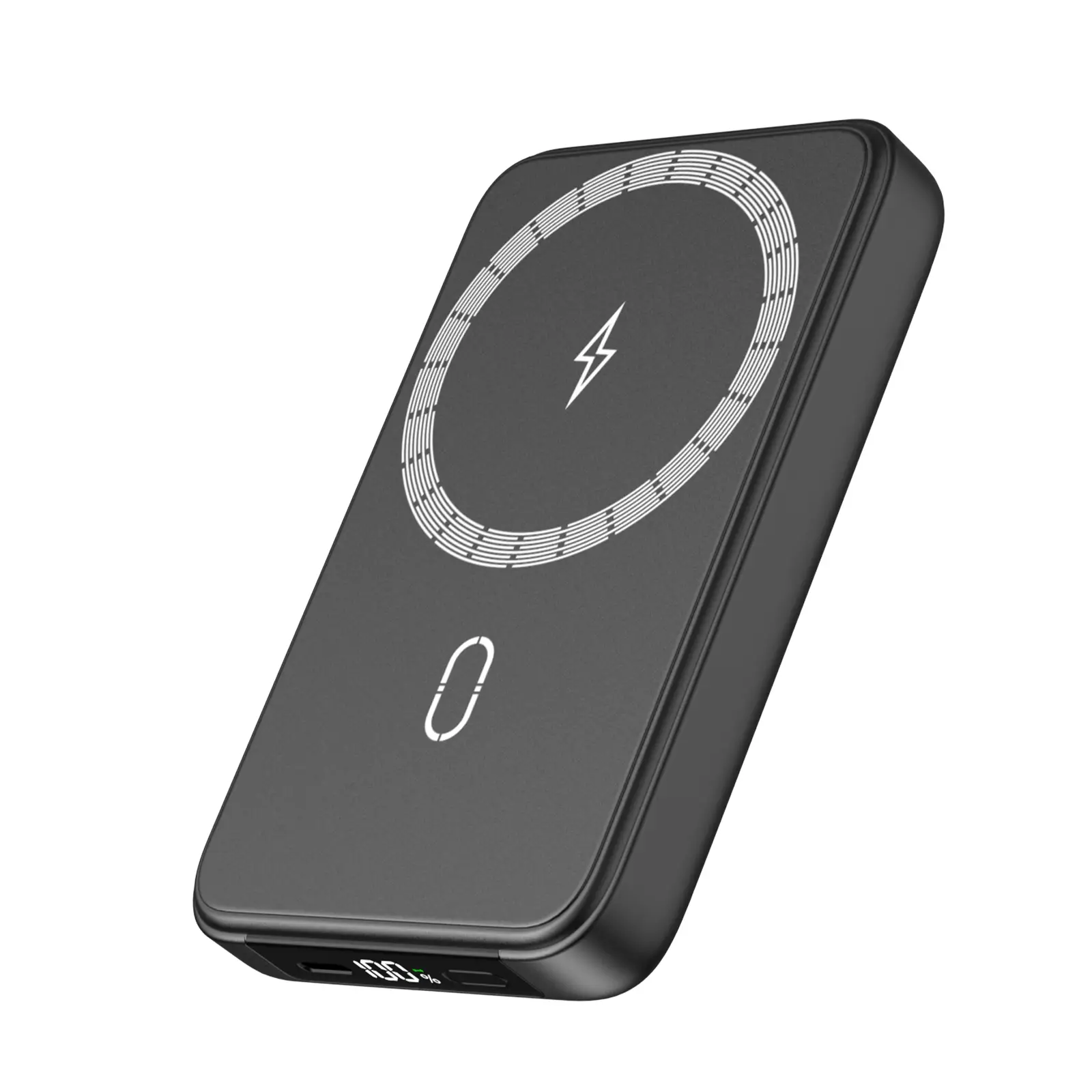 Magnetic Power Bank, 10000mAh Wireless Portable Charger with LED Display, 20W PD Fast Charging, Battery Pack with USB C Output/Input, Power Bank for i