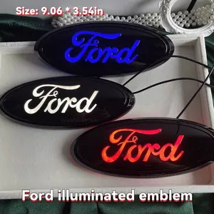 For Ford F150 Raptor Edge Explorer Grille Emblem LED Car Emblem Light Rear Light Car Emblem Car Accessories Car Stuff Truck Accessories Truck Stuff Car Decor Trim Lights